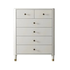 Commode double minimaliste en bois de cerisier avec tiroirs