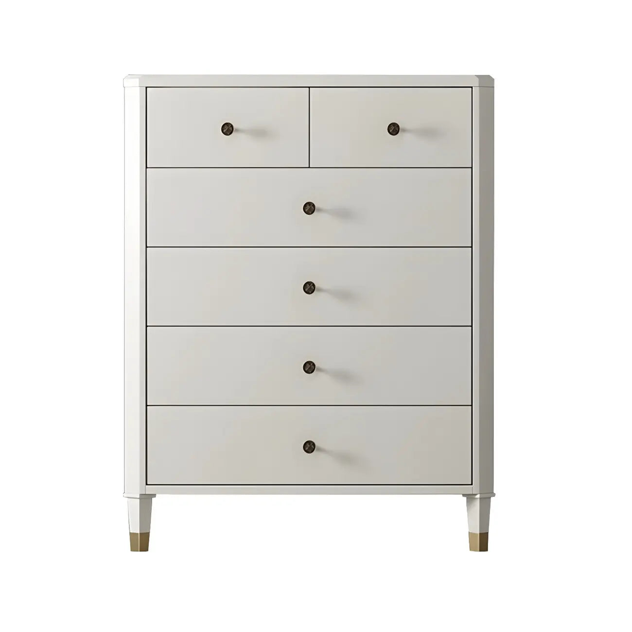 Commode double minimaliste en bois de cerisier avec tiroirs