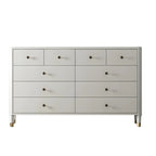 Commode double minimaliste en bois de cerisier avec tiroirs