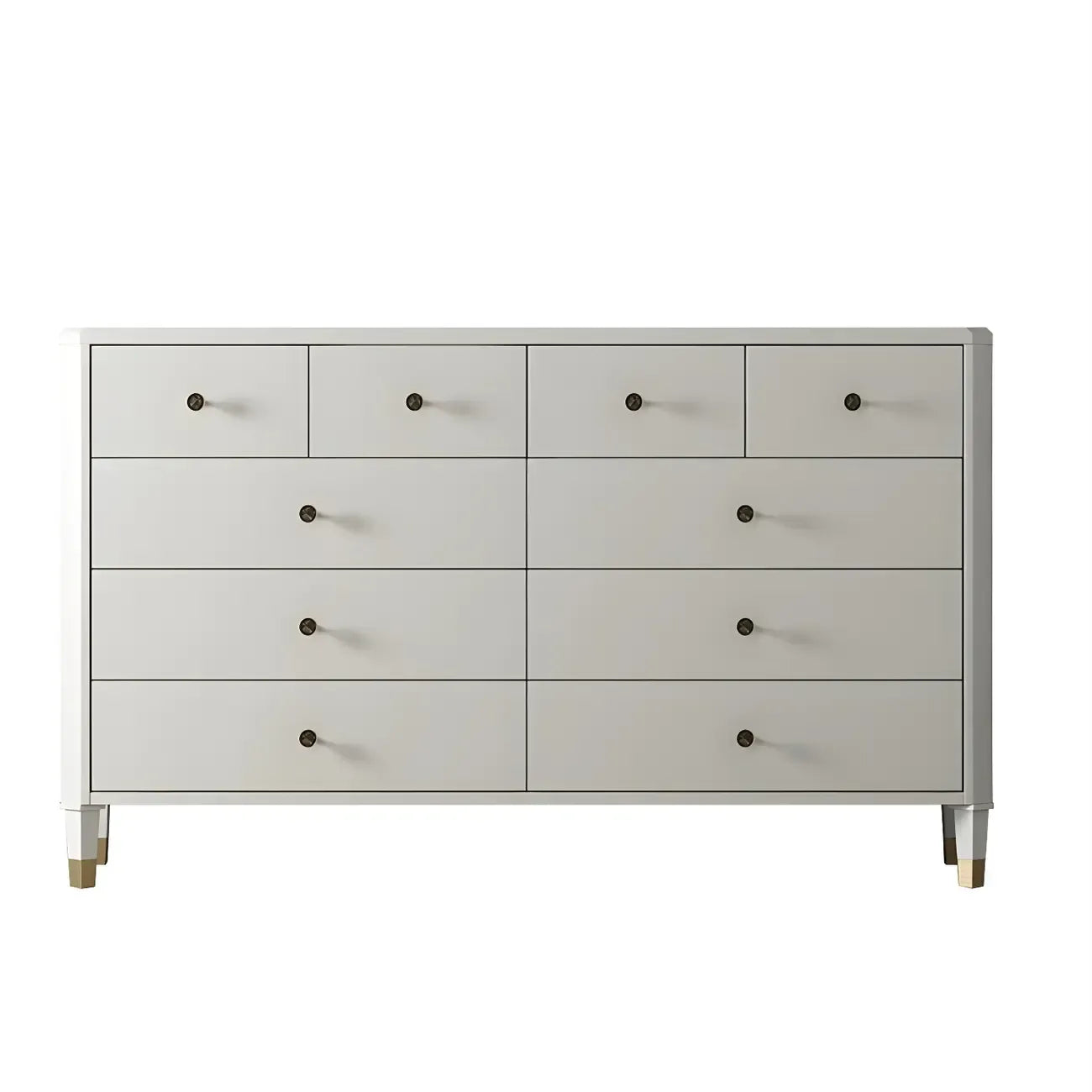 Commode double minimaliste en bois de cerisier avec tiroirs