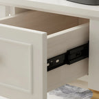 Commode double minimaliste en bois de cerisier avec tiroirs