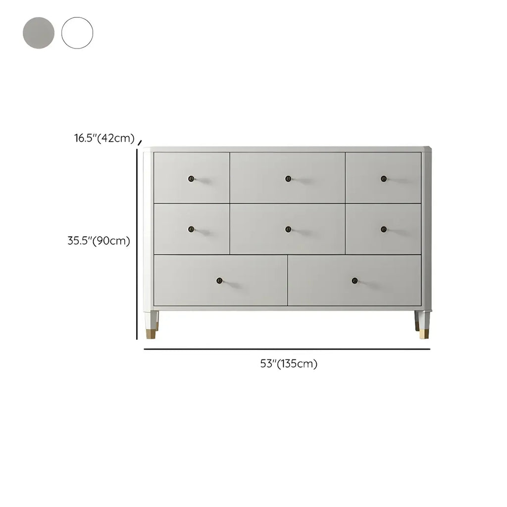 Commode double minimaliste en bois de cerisier avec tiroirs