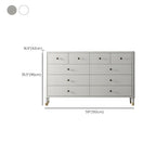 Commode double minimaliste en bois de cerisier avec tiroirs