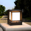 Lampadaires d'extérieur modernes et simples en aluminium noir