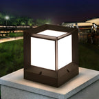 Lampadaires d'extérieur modernes et simples en aluminium noir