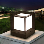 Lampadaires d'extérieur modernes et simples en aluminium noir