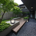 Lampadaires d'extérieur modernes et simples en aluminium noir