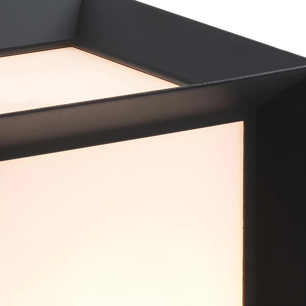Lampadaires d'extérieur modernes et simples en aluminium noir