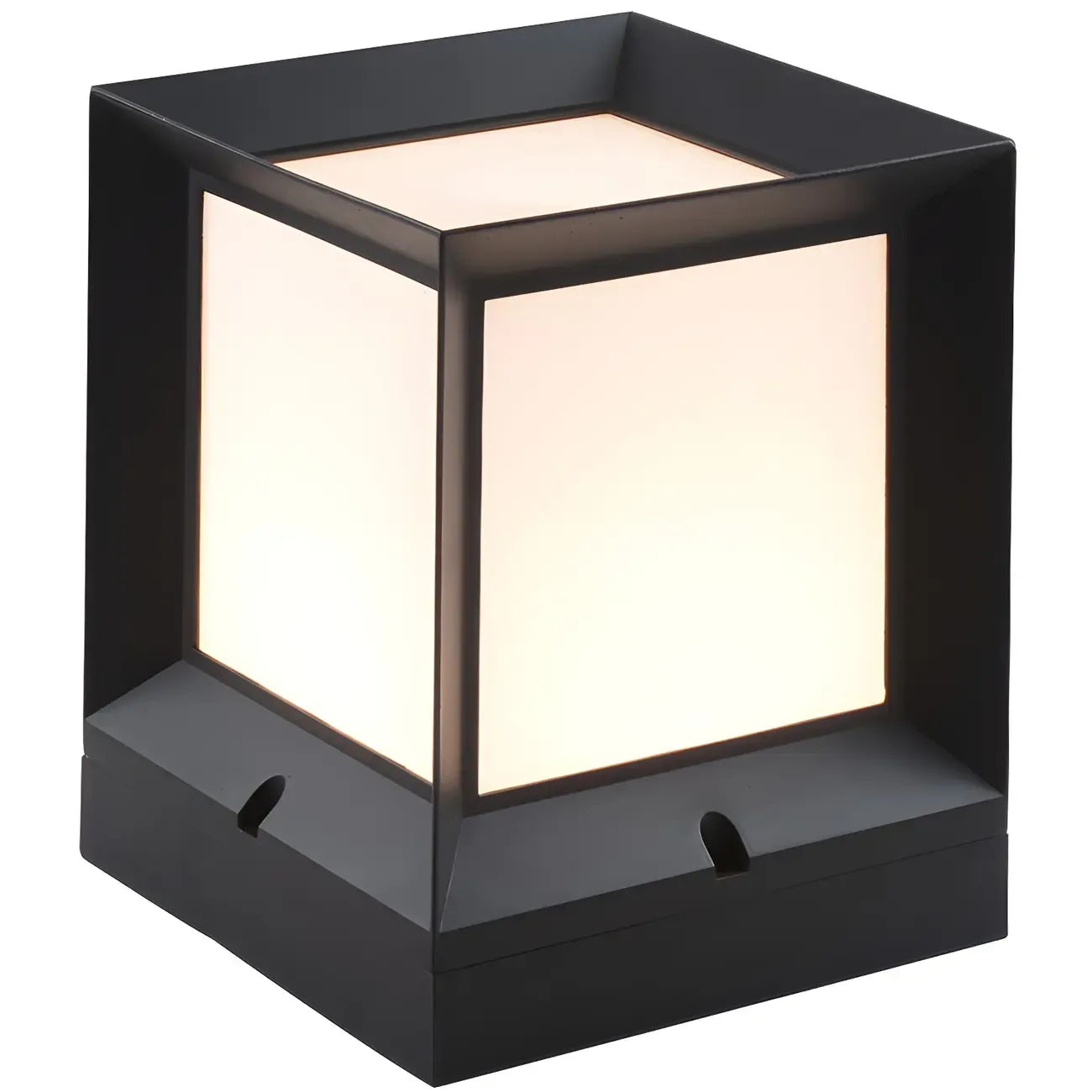 Lampadaires d'extérieur modernes et simples en aluminium noir