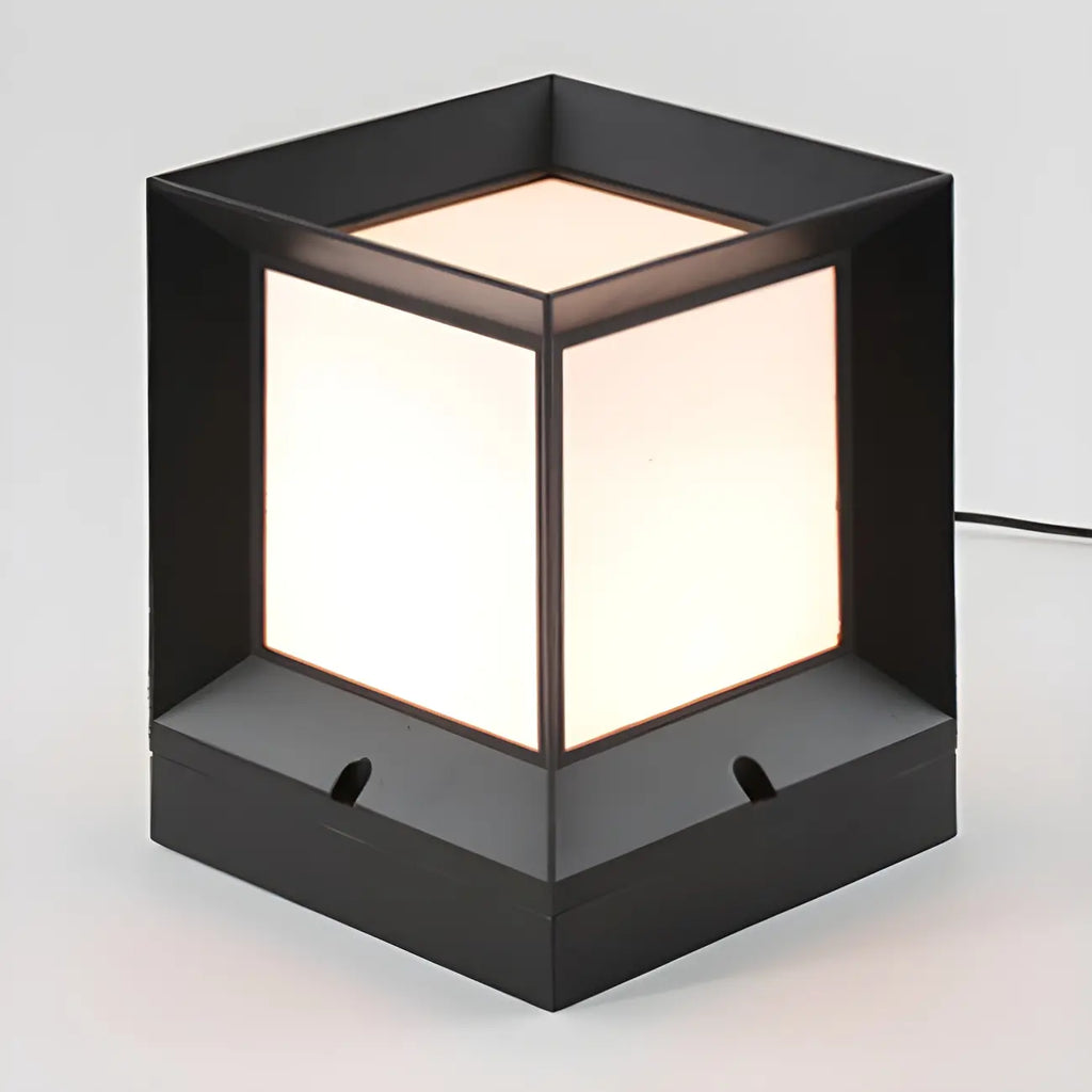 Lampadaires d'extérieur modernes et simples en aluminium noir