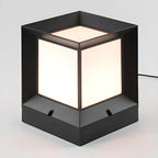 Lampadaires d'extérieur modernes et simples en aluminium noir