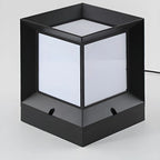 Lampadaires d'extérieur modernes et simples en aluminium noir