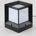 Lampadaires d'extérieur modernes et simples en aluminium noir