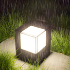 Lampadaires d'extérieur modernes et simples en aluminium noir
