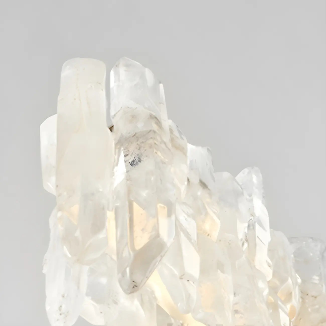 Suspension moderne à LED en cristal clair pour îlot de cuisine