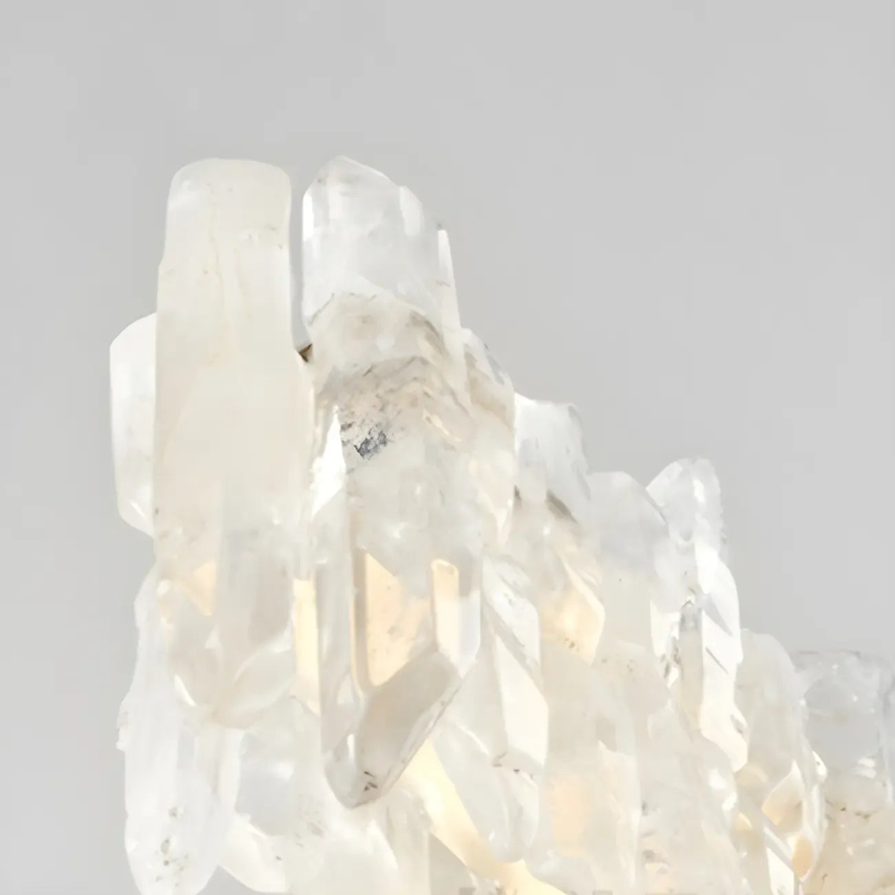 Suspension moderne à LED en cristal clair pour îlot de cuisine