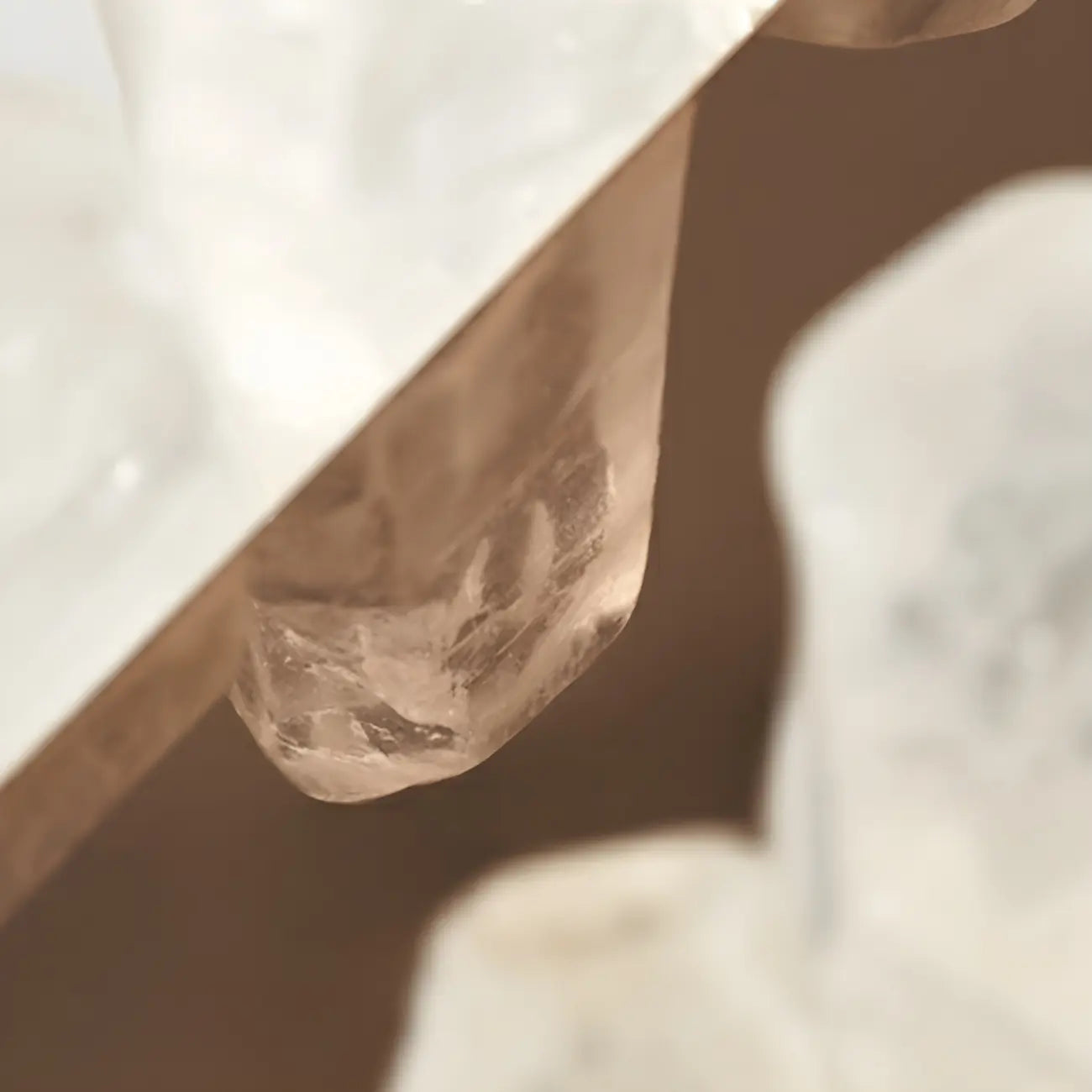 Suspension moderne à LED en cristal clair pour îlot de cuisine