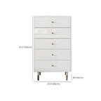 Commode moderne en bois blanc avec poignées dorées