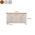 Commode double contemporaine en bois massif blanc-brun