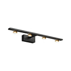 Applique murale LED classique en tube métallique avec abat-jour pour salle de bain