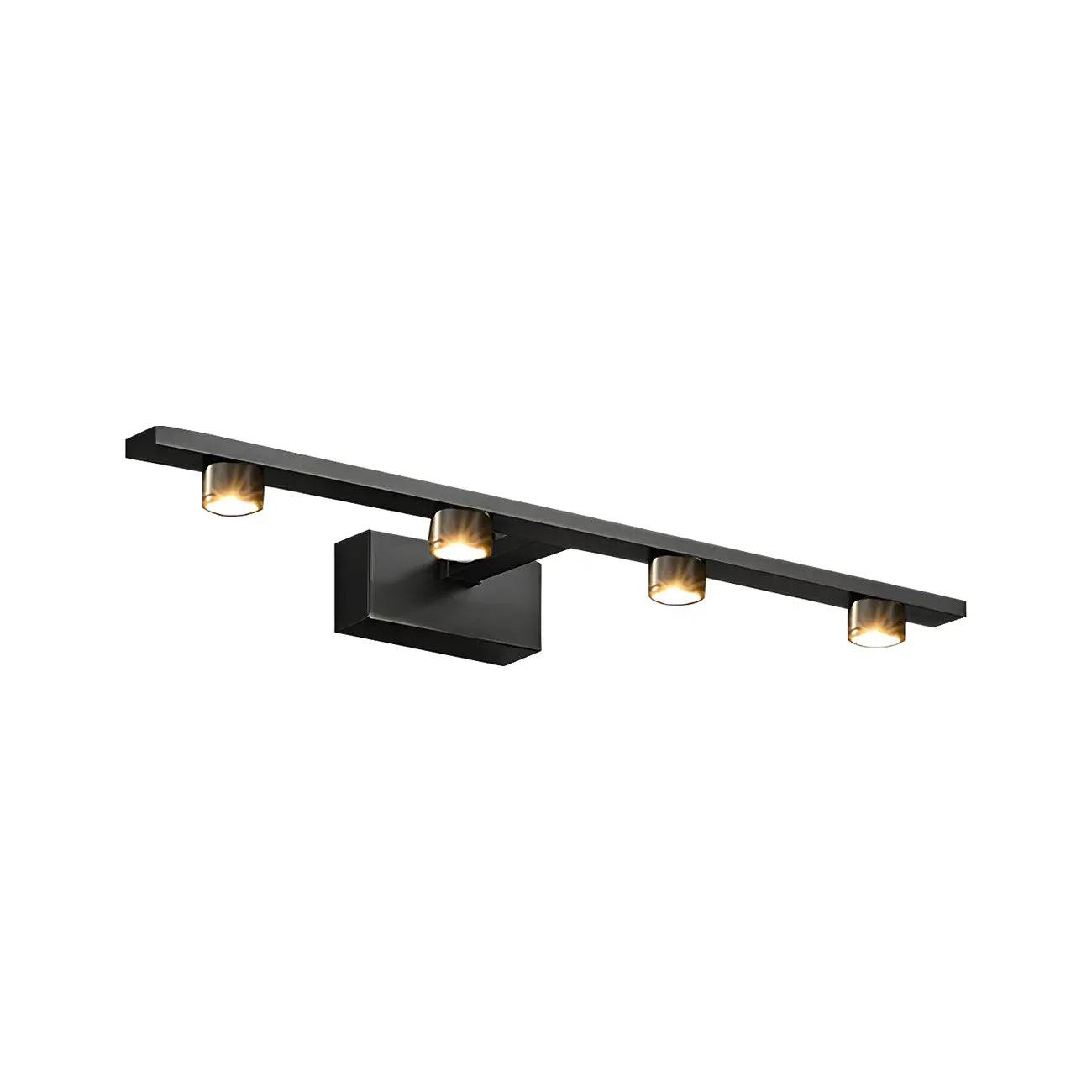 Applique murale LED classique en tube métallique avec abat-jour pour salle de bain