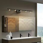Applique murale LED classique en tube métallique avec abat-jour pour salle de bain