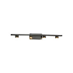 Applique murale LED classique en tube métallique avec abat-jour pour salle de bain