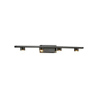 Applique murale LED classique en tube métallique avec abat-jour pour salle de bain