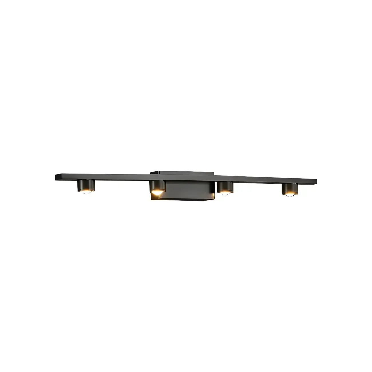 Applique murale LED classique en tube métallique avec abat-jour pour salle de bain