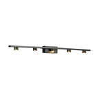 Applique murale LED classique en tube métallique avec abat-jour pour salle de bain