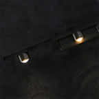 Applique murale LED classique en tube métallique avec abat-jour pour salle de bain