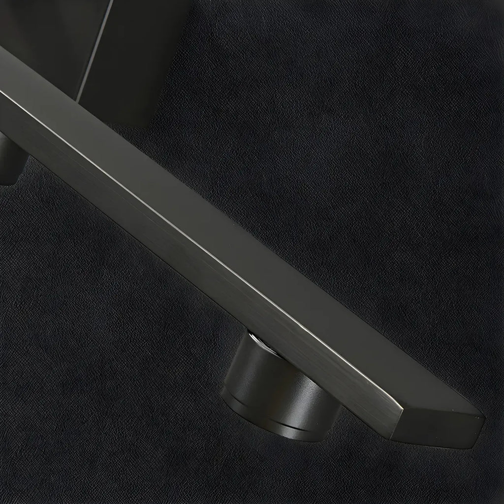 Applique murale LED classique en tube métallique avec abat-jour pour salle de bain