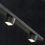 Applique murale LED classique en tube métallique avec abat-jour pour salle de bain