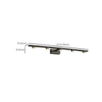 Applique murale LED classique en tube métallique avec abat-jour pour salle de bain