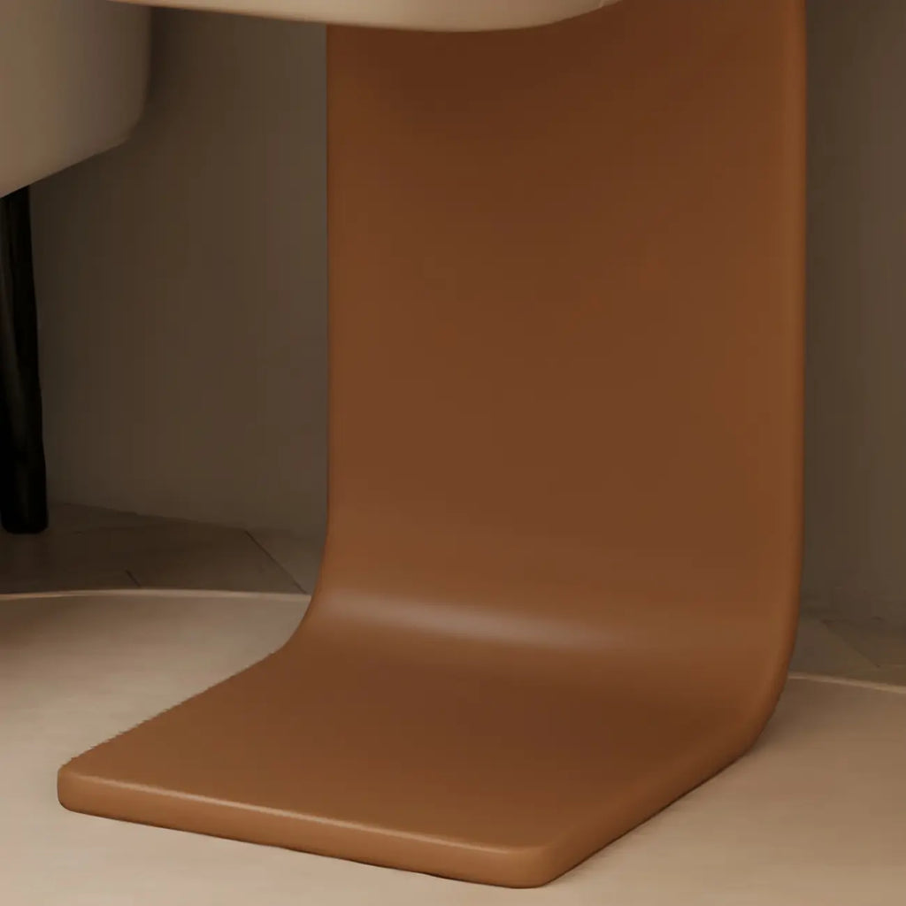 Table de chevet en bois avec plateau en pierre kaki et tiroir
