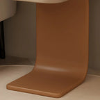 Table de chevet en bois avec plateau en pierre kaki et tiroir