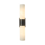 Applique murale moderne cylindrique en marbre avec éclairage LED orientable pour chambre