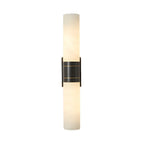 Applique murale moderne cylindrique en marbre avec éclairage LED orientable pour chambre