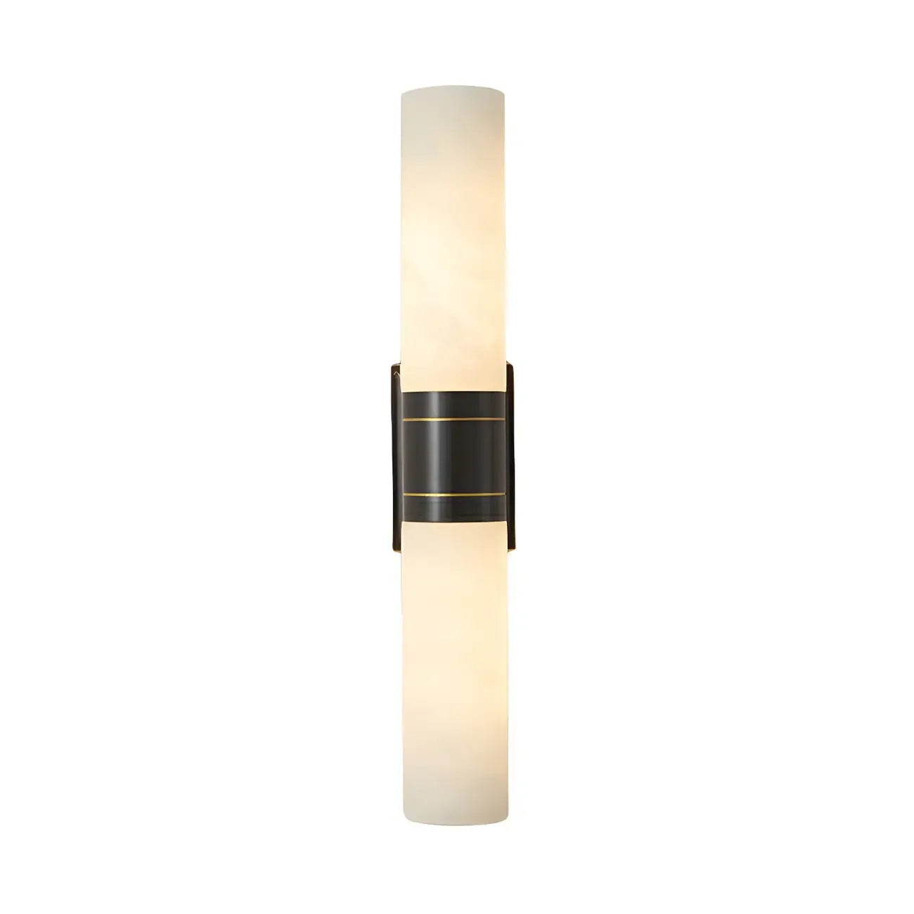 Applique murale moderne cylindrique en marbre avec éclairage LED orientable pour chambre