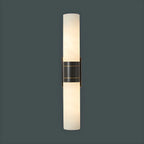Applique murale moderne cylindrique en marbre avec éclairage LED orientable pour chambre