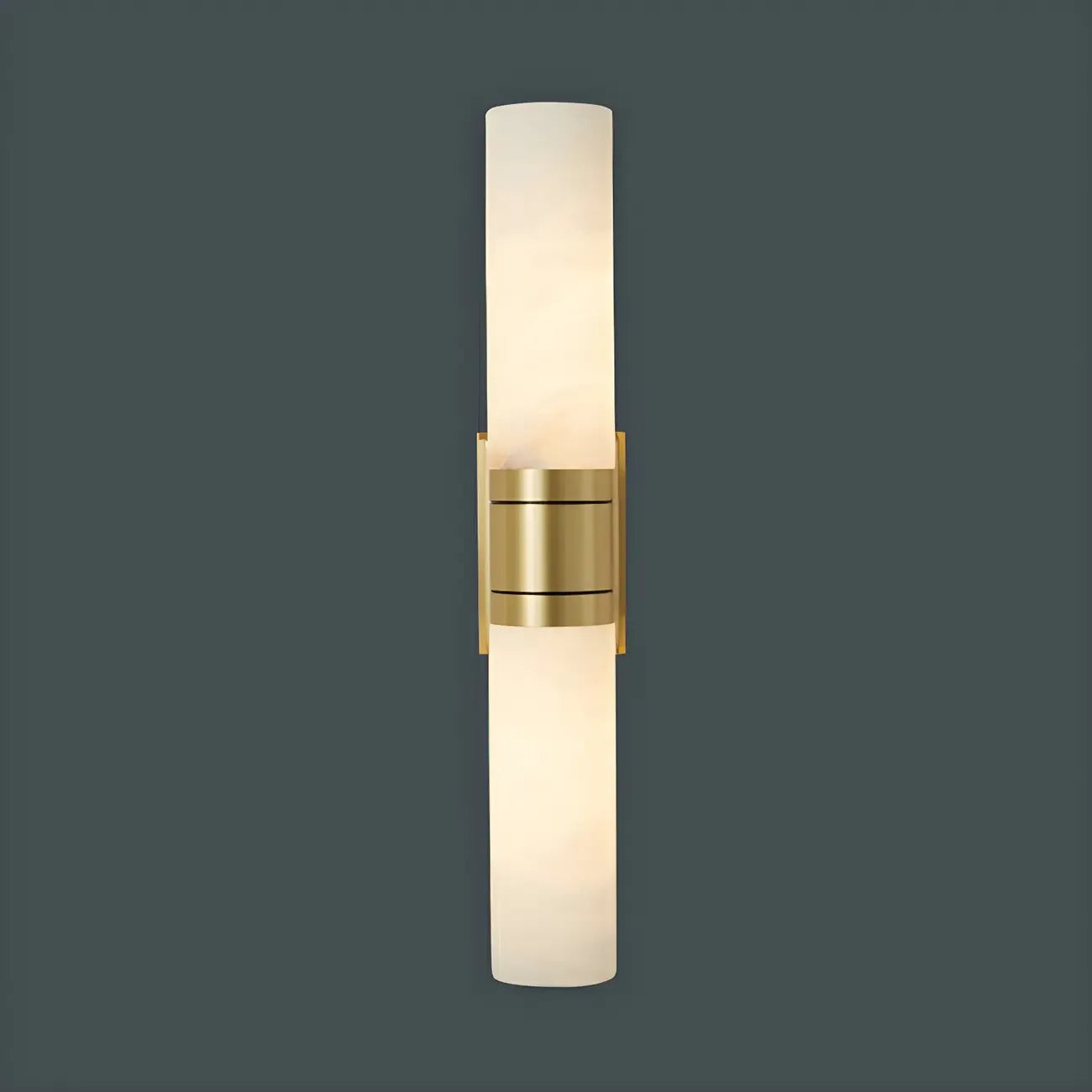 Applique murale moderne cylindrique en marbre avec éclairage LED orientable pour chambre